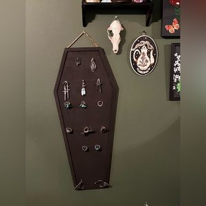 Coffin shaped ring holder handmade